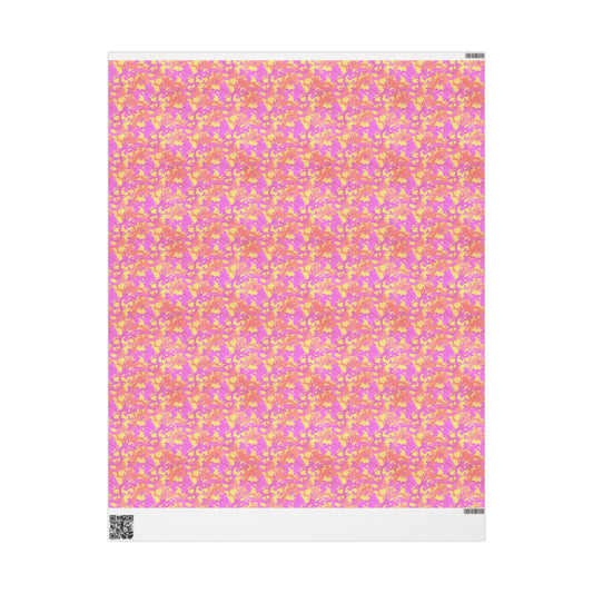 Sunset Sorbet Camo Wrapping Paper