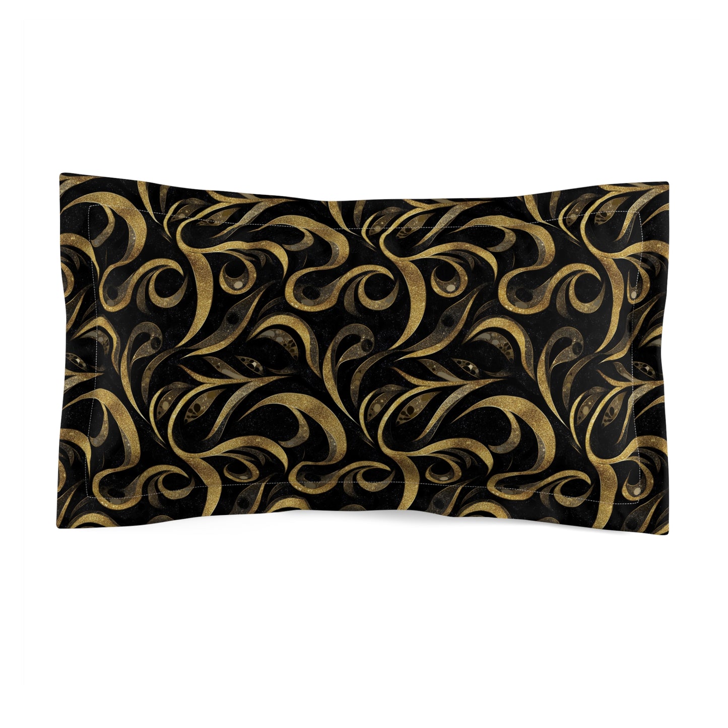 Golden Noir Swirl Basic Bedding Set