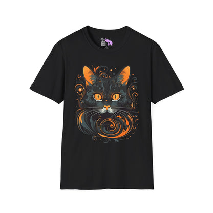 Creepy Black Cats 5 Adult T-shirt
