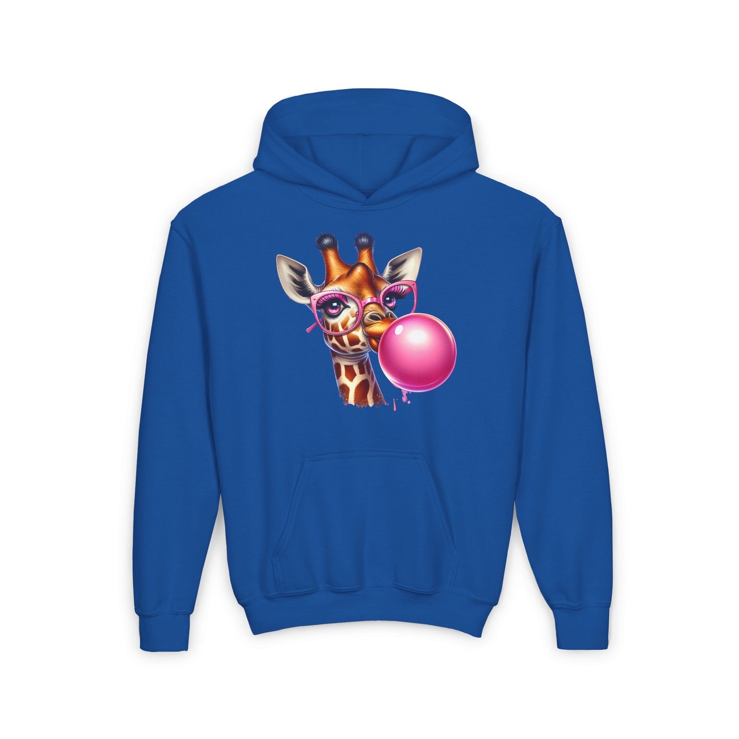 Girraffe Blowing Bubble Youth Heavy Blend Hoodie