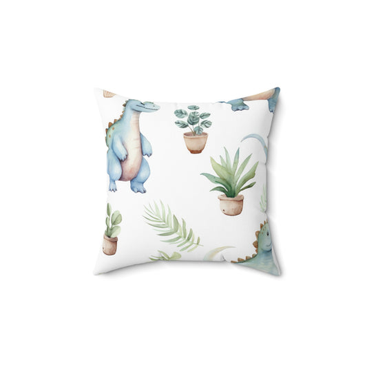Adorable Dinosaurs Throw Pillow