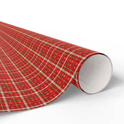 Santa’s Workshop Stripes Wrapping Paper