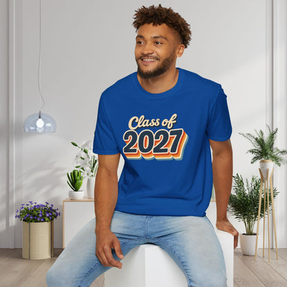 Retro Class of 2027 Adult T-Shirt