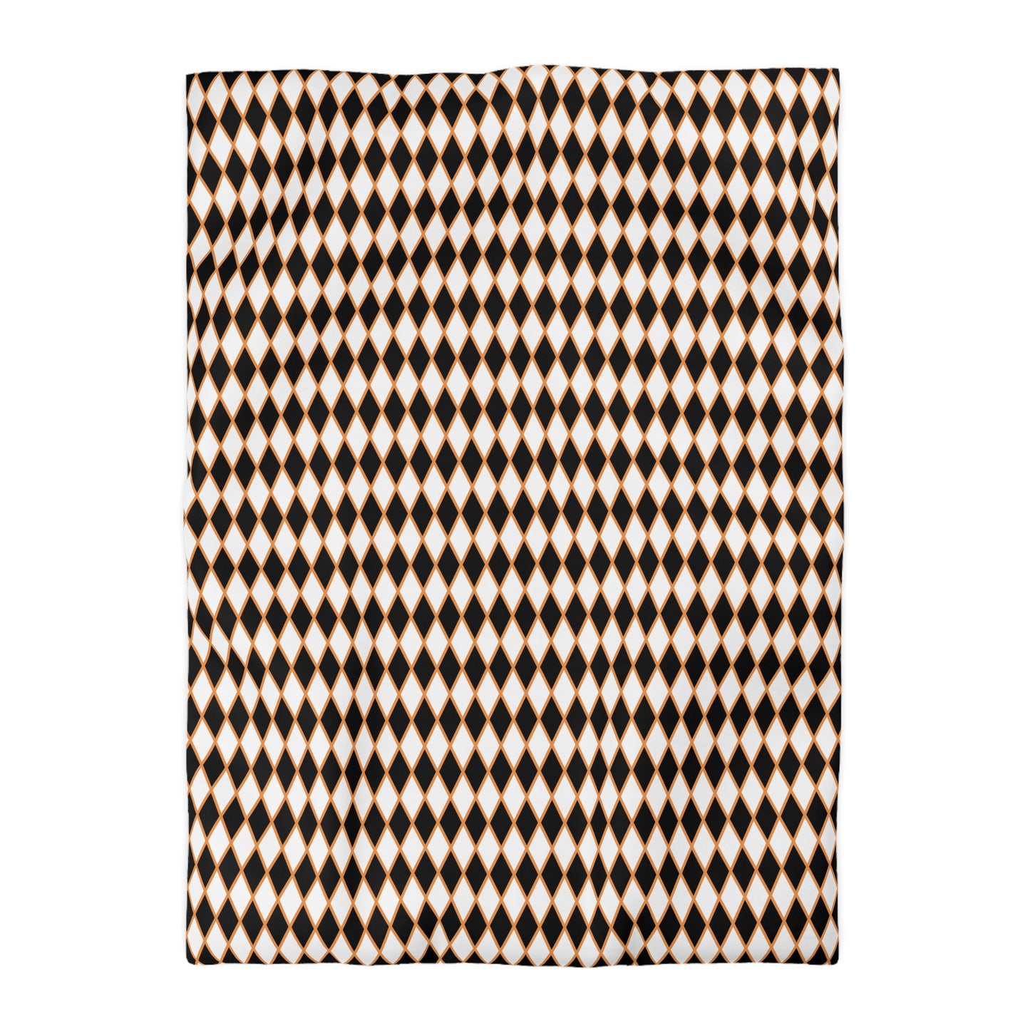 Midnight Ember Harlequin Microfiber Duvet Cover