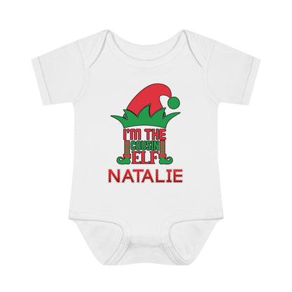 I'm The Cousin Elf Infant Baby Rib Bodysuit