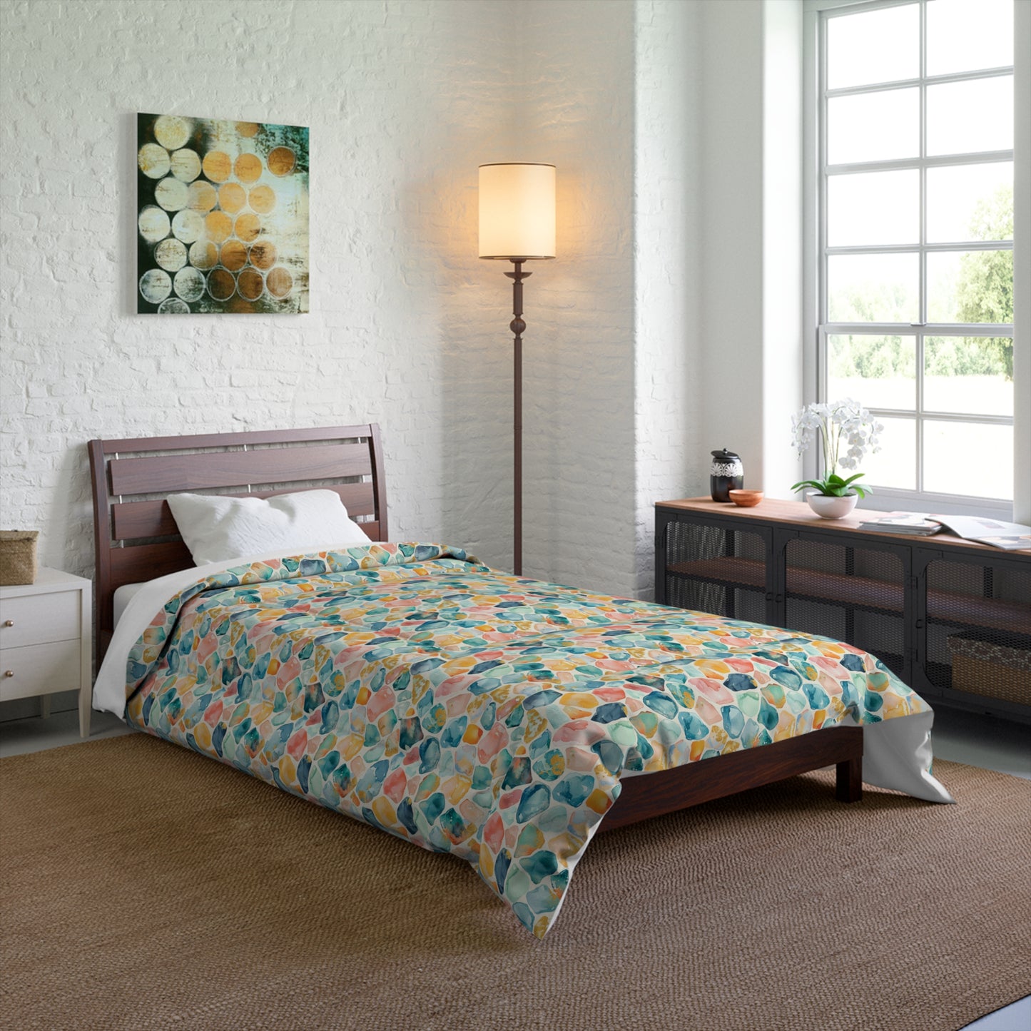 Ocean Pebble Drift Basic Bedding Set