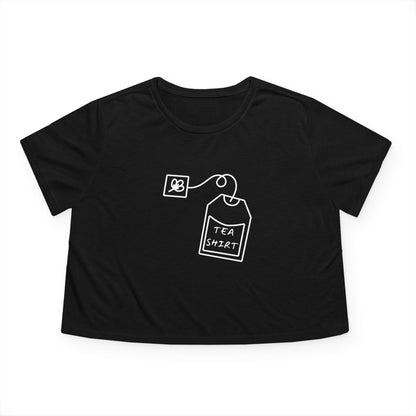 Tea Shirt Women's Flowy Cropped Tee