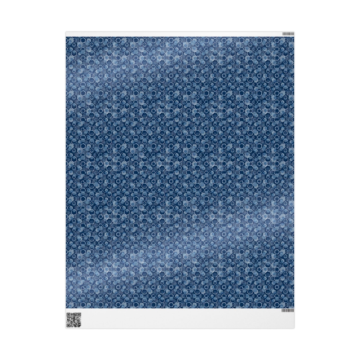 Blue Hexagons Gift Wrap for All Occasions