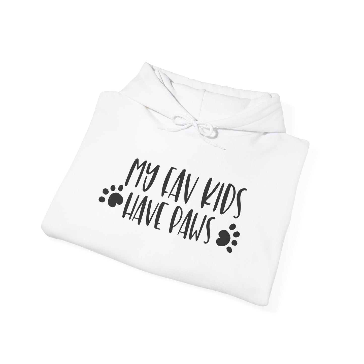 My Fav Kids Have Paws Adult Heavy Blend™ Hooded Sweatshirt