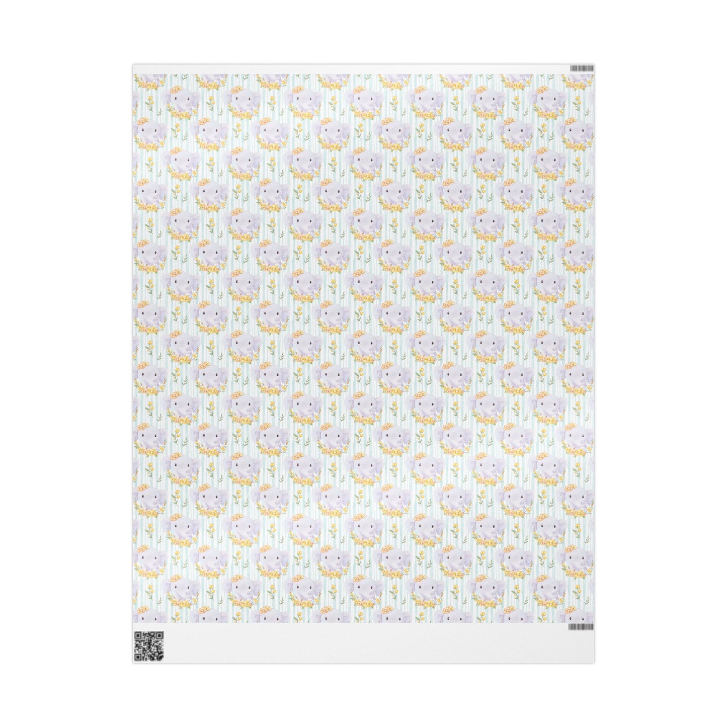 Elephant in Bloom Wrapping Paper