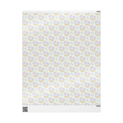 Elephant in Bloom Wrapping Paper