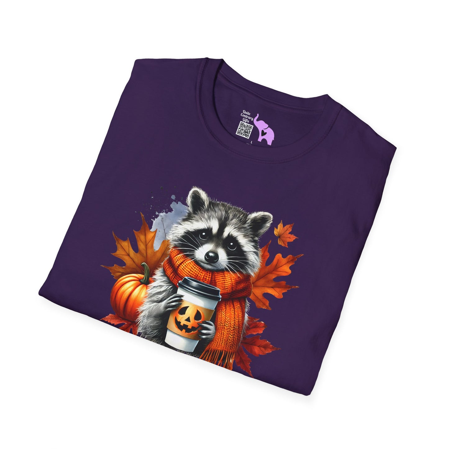 Halloween Raccoon Adult T-shirt