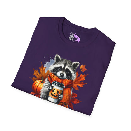 Halloween Raccoon Adult T-shirt