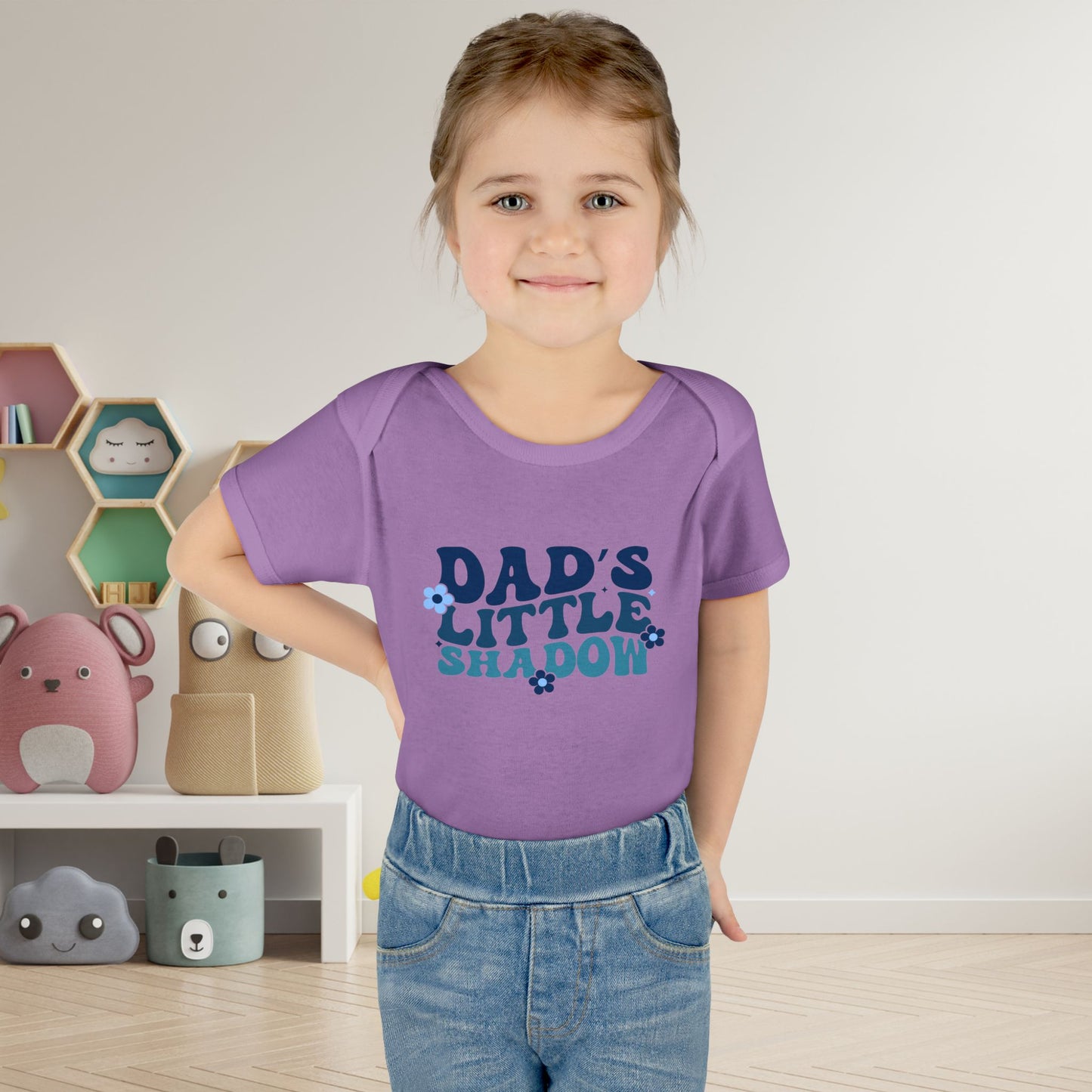 Dad's Little Shadow Infant Baby Rib Bodysuit