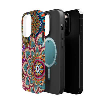 Colorful Mandala MagSafe® Compatible Tough Case for iPhone