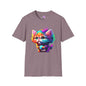 Cute Colorful Kitten Adult T-shirt