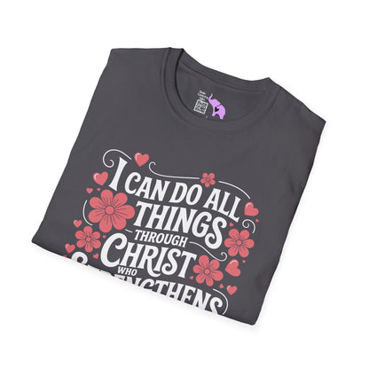 I Can Do All Things Through Christ Who Strengthens Me Adult T-shirt