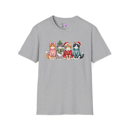 Meowy Christmas Crew Adult T-shirt