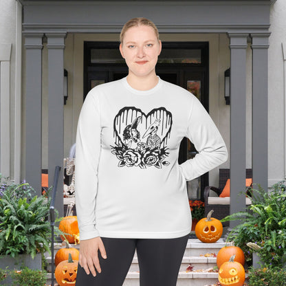 Beetlejuice Adam & Barbara Adult Long Sleeve Tee