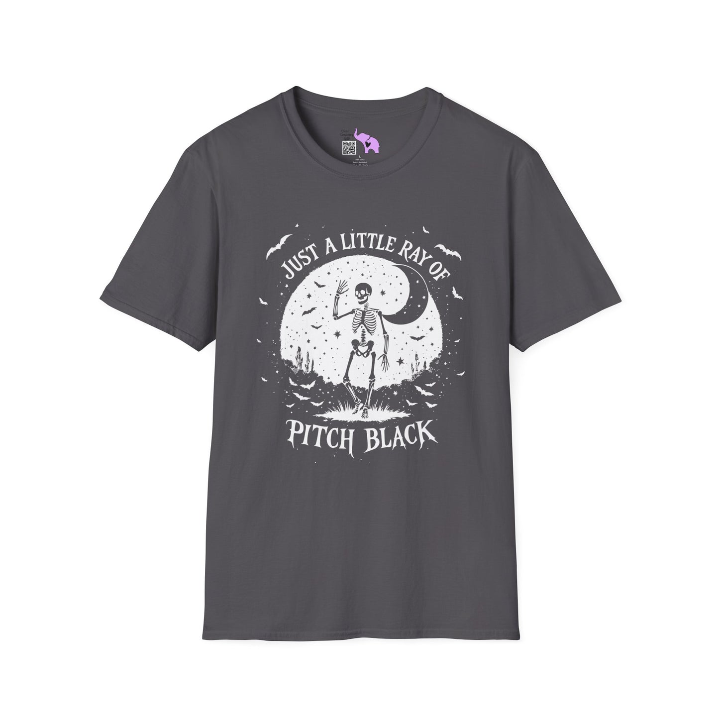 Just A Little Ray of Pitch Black (Crescent Moon) Adult T-shirt