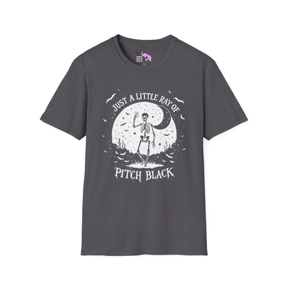 Just A Little Ray of Pitch Black (Crescent Moon) Adult T-shirt