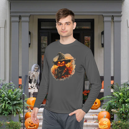 Halloween Scarecrow 4 Adult Long Sleeve Tee