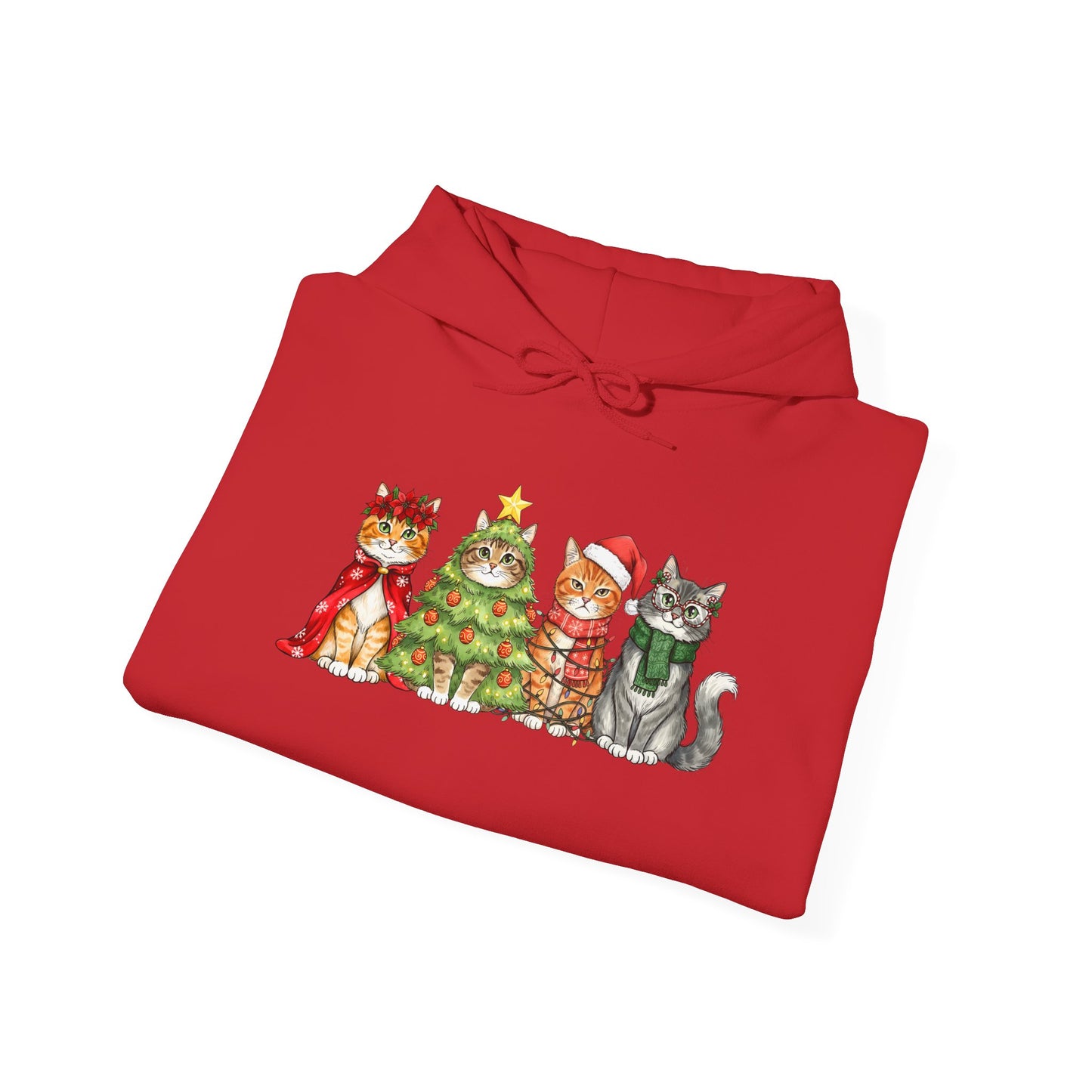 Purrfectly Festive Adult Heavy Blend™ Hoodie