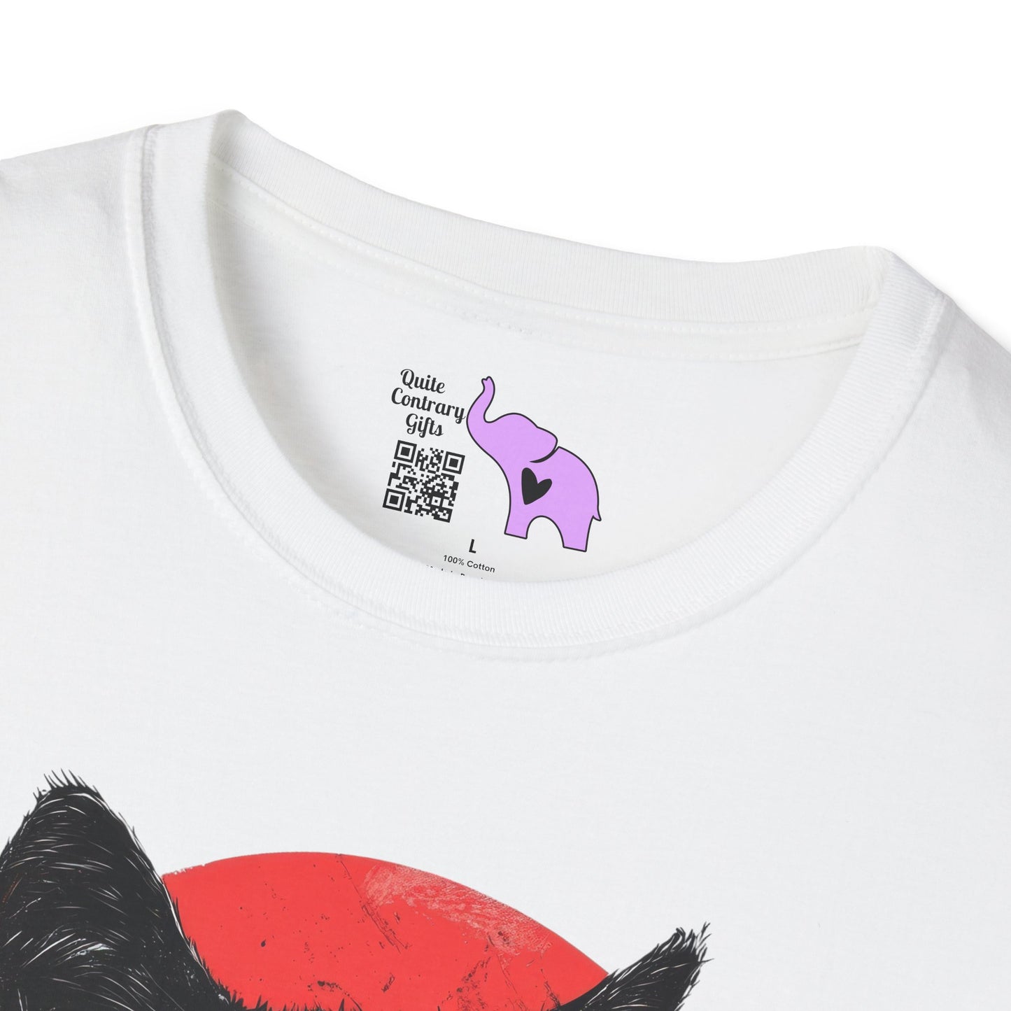 Black Cat Over Full Moon 2 Adult T-shirt