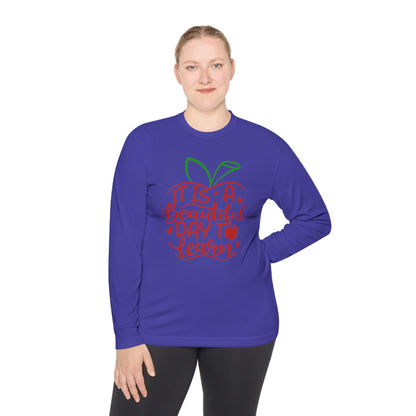 It's A Beautiful Day To Learn Adult Long Sleeve Tee