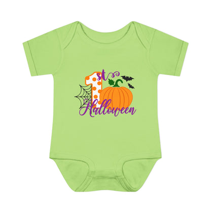 First Halloween (Polka Dots) Infant Baby Rib Bodysuit