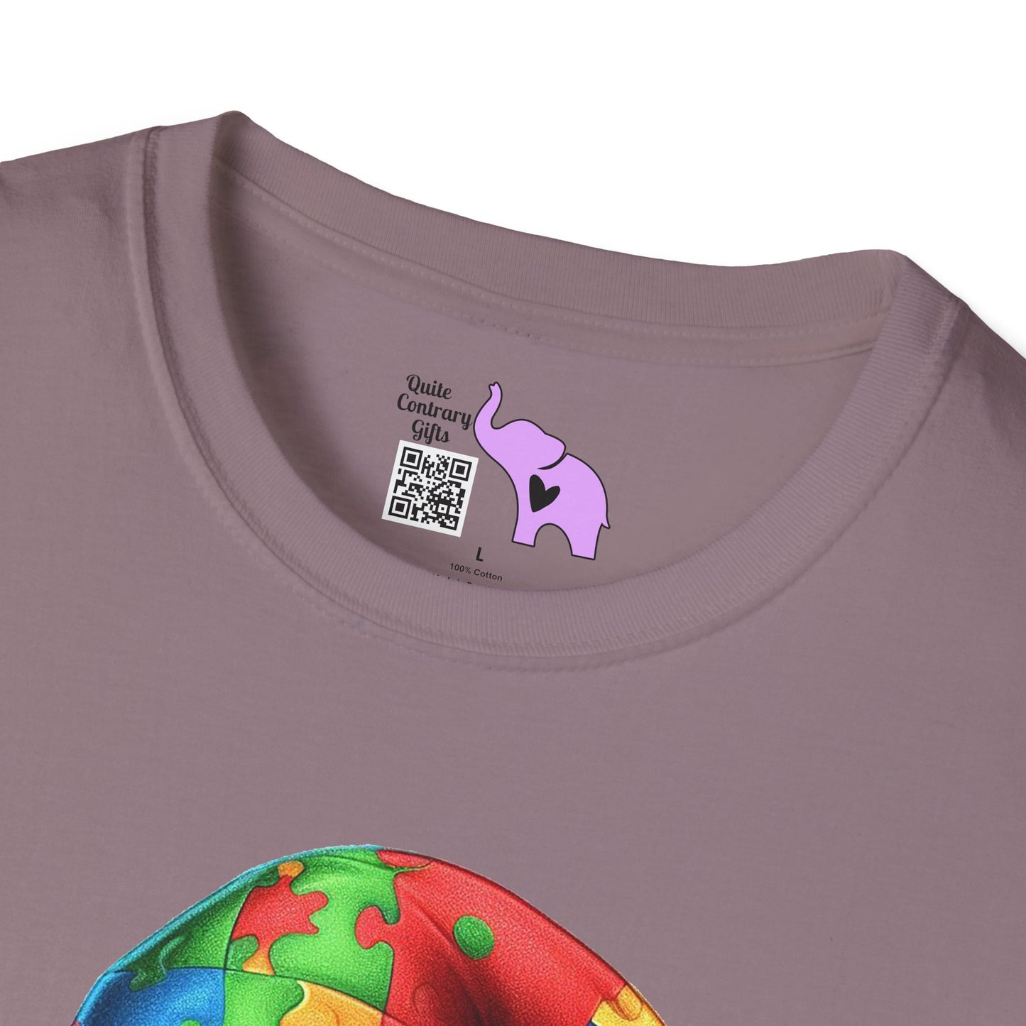 Proud Mom (Autism Awarness Gnome) Adult T-shirt