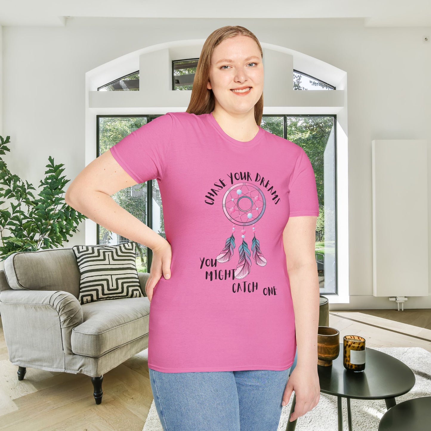 Chase Your Dreams, You Might Catch One Adult T-shirt