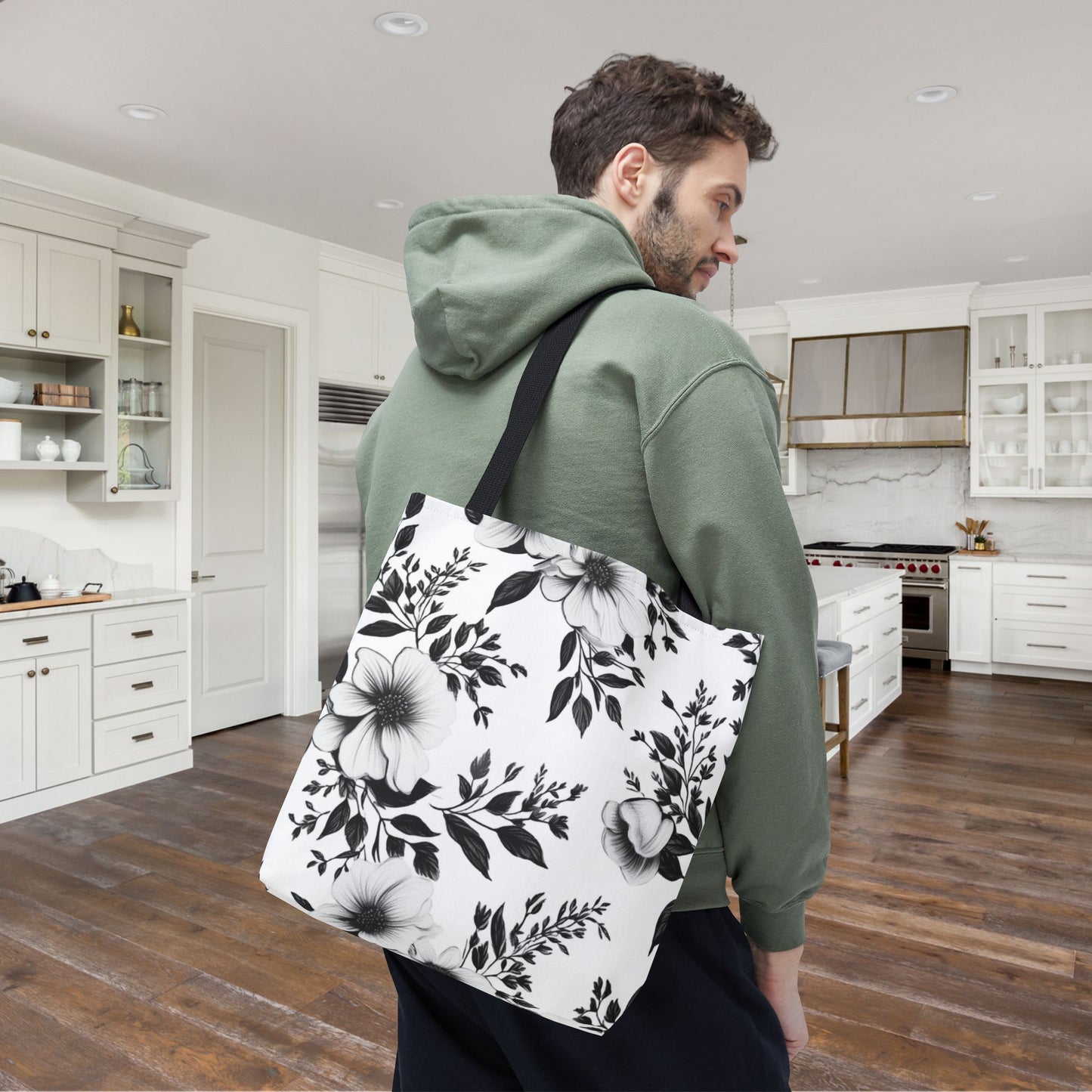 Garden Sketch Canvas Tote Bag