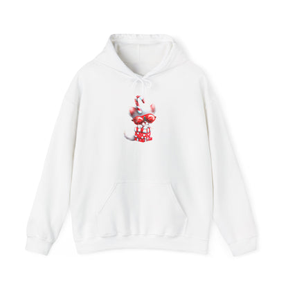 Candy Cane Kitten Heavy Blend™ Hooded Sweatshirt