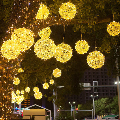 LED Hanging Tree String Ball Lights