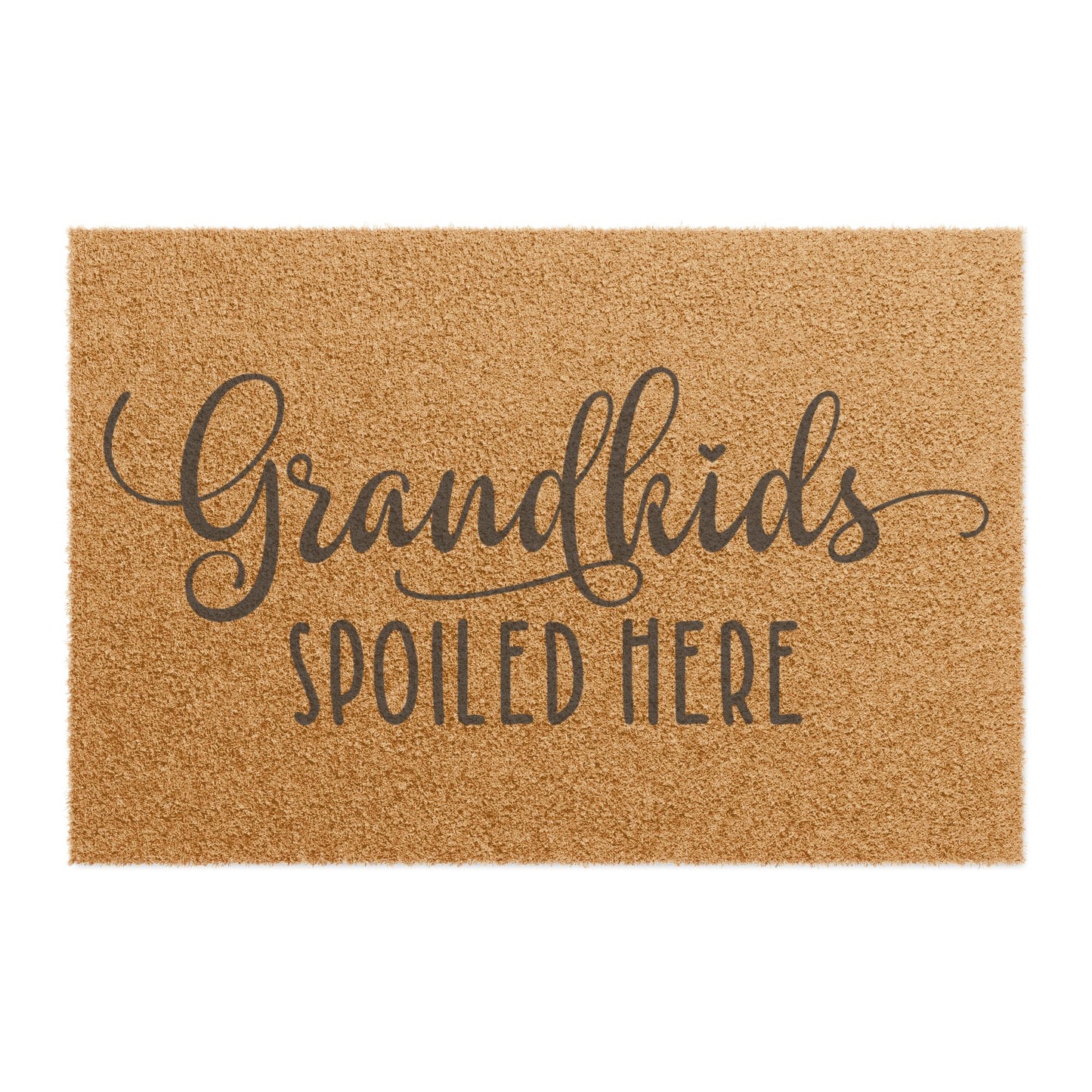 Grandkids Spoiled Here Coconut Fiber Doormat