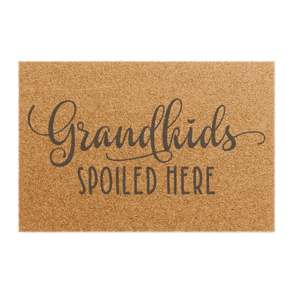 Grandkids Spoiled Here Coconut Fiber Doormat