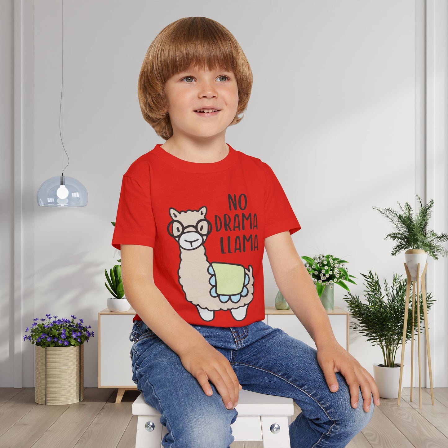 No Drama Llama Heavy Cotton™ Toddler T-shirt