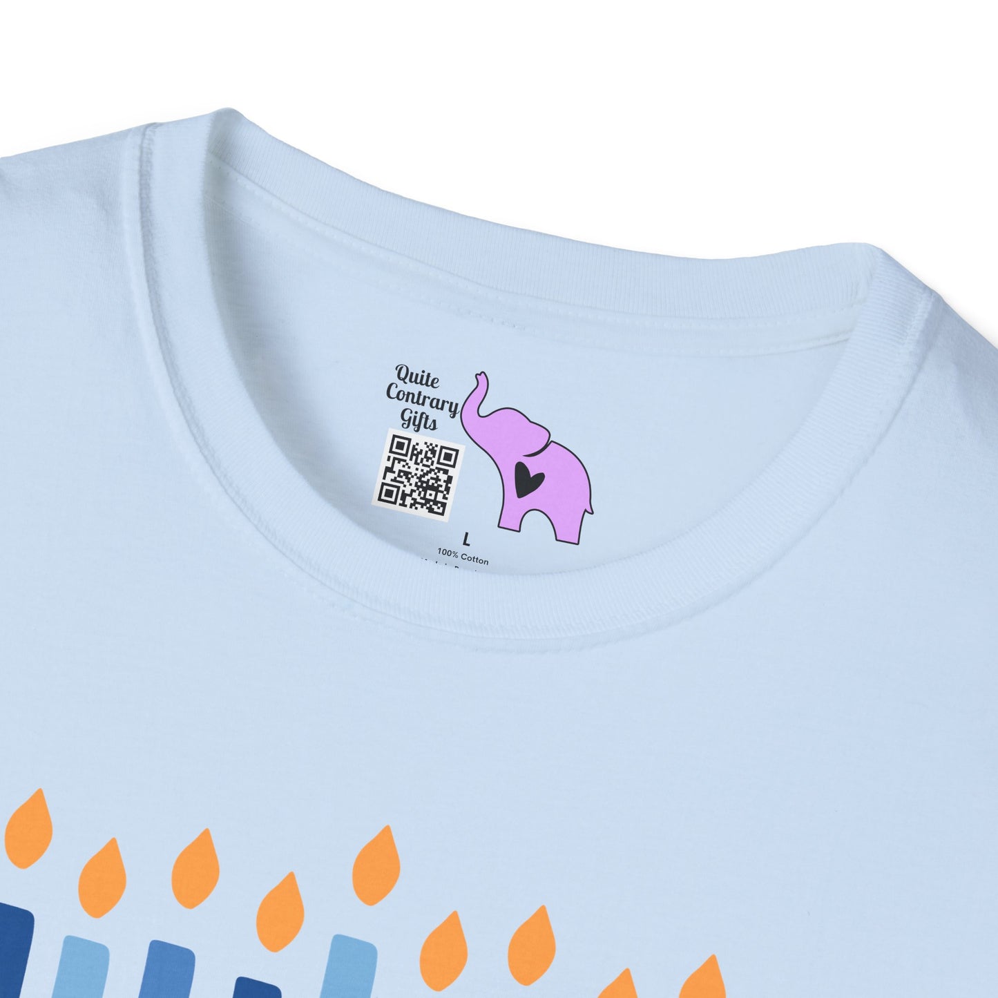 Hanukkah Wishing Peace & Light Adult T-shirt