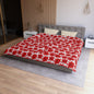Christmas Blossom Sketch Microfiber Duvet Cover