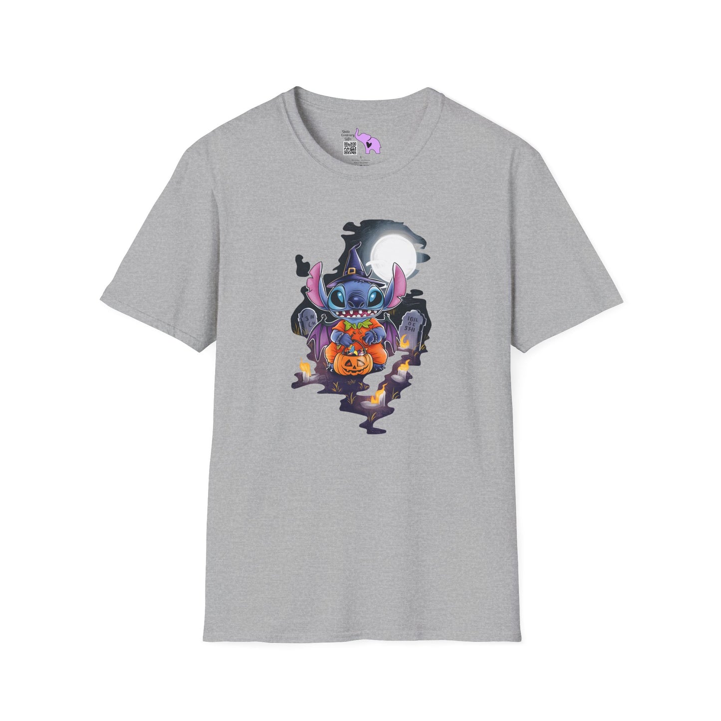 Halloween Stitch Full Moon Adult T-shirt