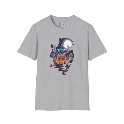 Halloween Stitch Full Moon Adult T-shirt
