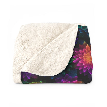 Neon Lotus Blooms Basic Bedding Set