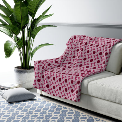 Crimson Pinwheels Basic Bedding Set