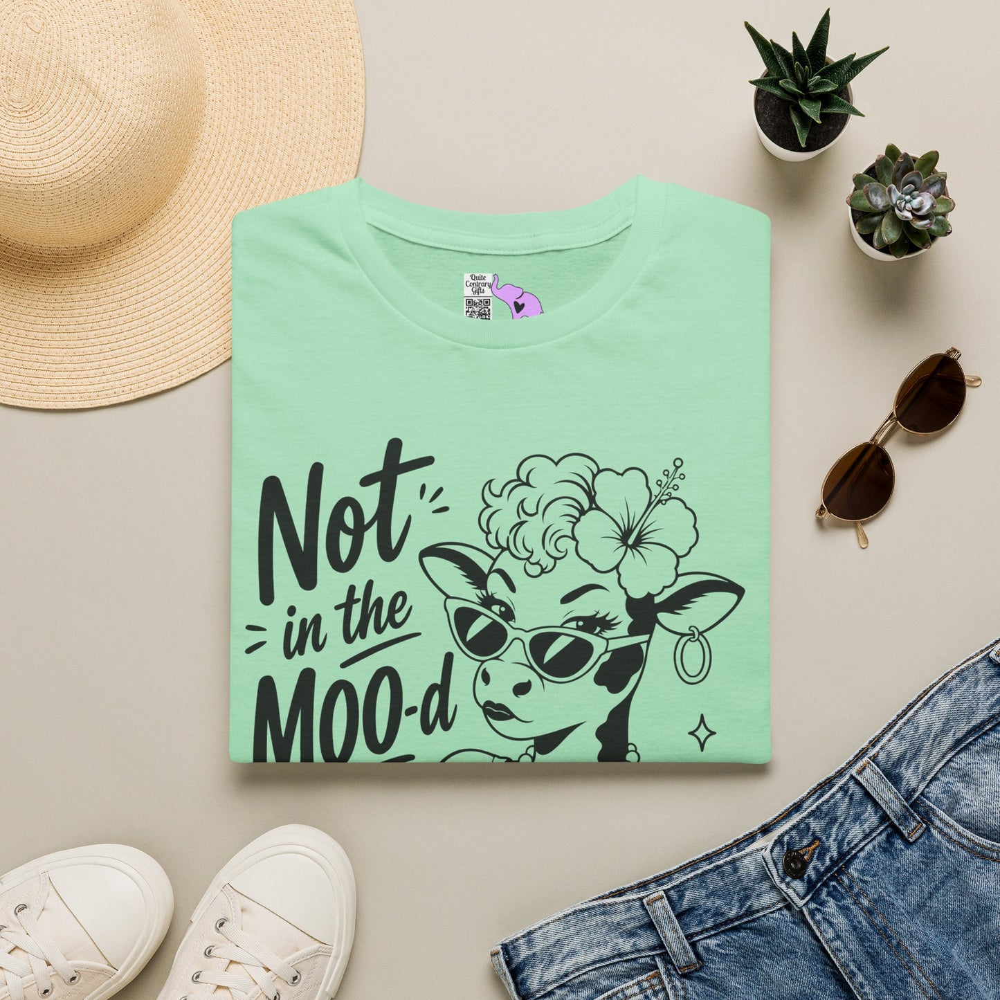 Not in the Moo-d Adult T-shirt