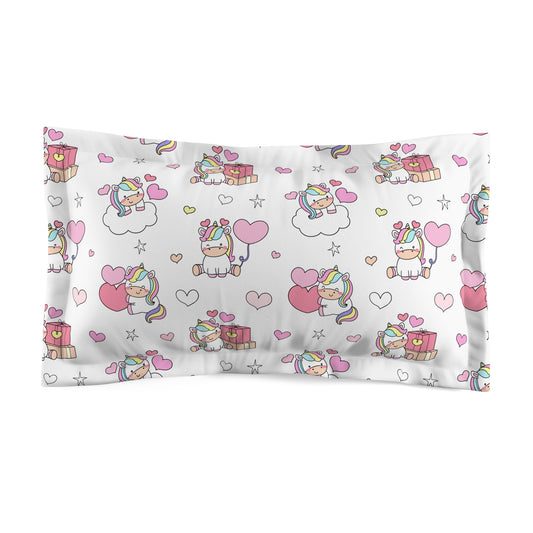 Unicorns of Love Microfiber Pillow Sham