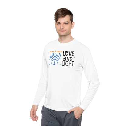 Hanukkah Love & Light Adult Long Sleeve Tee