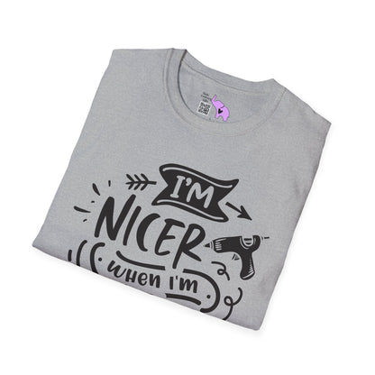 I'm Nicer When I'm Crafting Adult T-shirt
