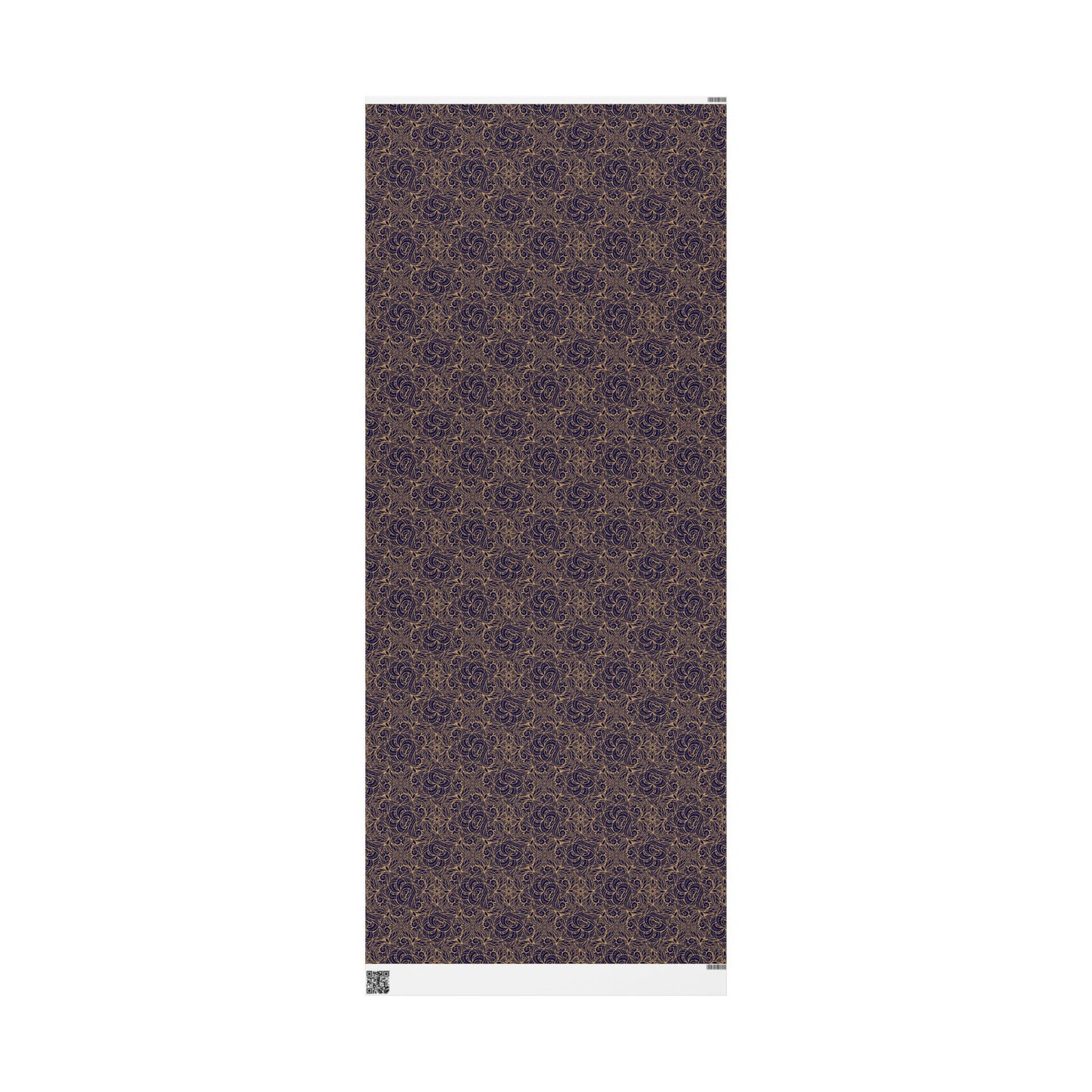 Golden Midnight Radiance Mandala Wrapping Paper