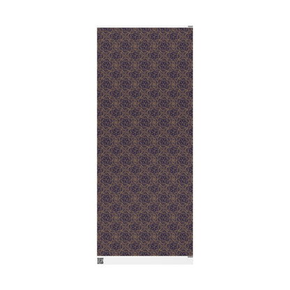 Golden Midnight Radiance Mandala Wrapping Paper